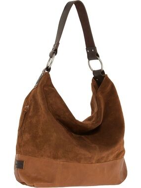 NWT oversized ELLINGTON Sadie Leather Suede Hobo Bag